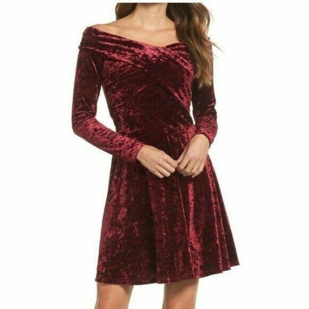 Chelsea 28 Womens A-Line Dress Red Size Medium Cru